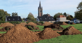 vue générale des tranchées de la zone nord