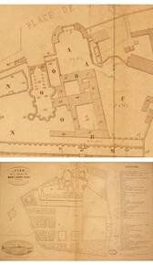 Détail du plan édité par A. Robaut en 1858 d’après un original de 1809