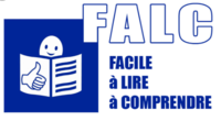 Logo FALC, facile à lire à comprendre