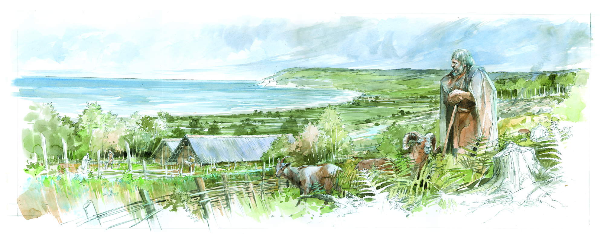 Illustration d'un paysage par Clarys