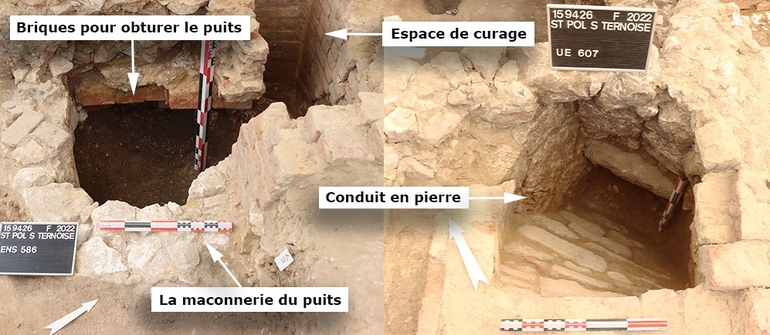 Latrines de l'époque moder à saint-Pol sur ternois