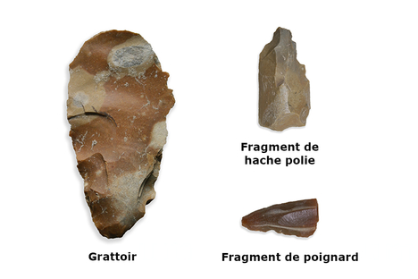 trois silex de Harnes