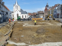 Vue générale du chantier de fouille