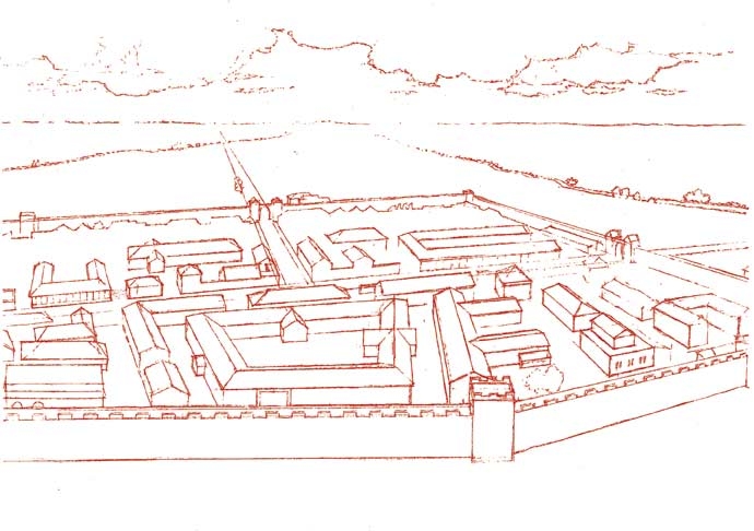 Proposition de reconstitution de la ville antique d'Arras (Pierre-Yves Videlier)