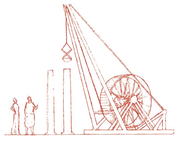 Système de levage des pierres à l'époque antique (Pierre-Yves Videlier)