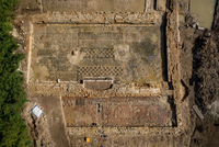 Vue zenithale des pavement de Saint Martin d'Hardinghem