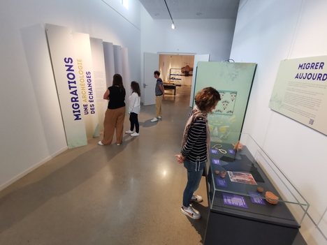 Accueil de l'exposition Migrations, une archéologie des échanges.