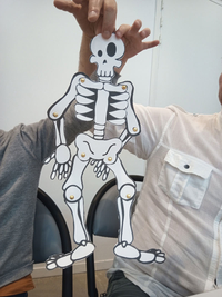 Un exemple de squelette réalisé en atelier.