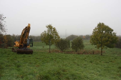 Vue de la zone marécageuse liée au secteur de la source