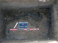 Saint-Martin-au-Laërt, une inhumation du 10ieme / 11ieme siècle.