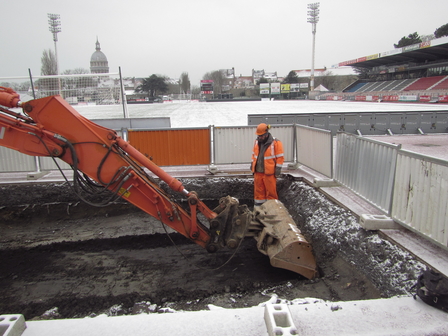 Diagnostic  en 2021 du stade de la libération à Boulogne sur mer 