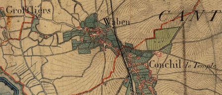 Waben, carte d’état-major (1820-1866)